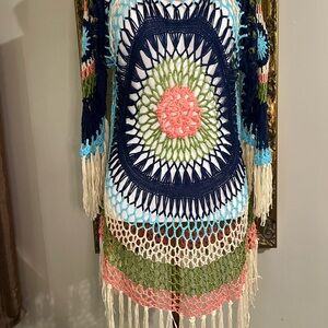 Venus Multicolor Crochet Tunic L/XL